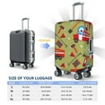 thumbnail image 4 of Fuzoiu Cartoon Fire Truck Print Suitcase Cover,Washable Luggage Covers for Suitcase,Elastic Luggage Protector Cover,Scratch Resistant Travel Suitcase Covers-Medium, 4 of 7