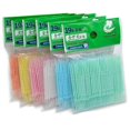 thumbnail image 1 of 100pcs/bag Double Head Interdental Toothpicks Brush Dental Floss Brush Teeth Stick Dental Oral Care Toothpicks Floss Pick Randomtoothbrushes, 1 of 5