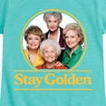 thumbnail image 3 of Golden Girls - Stay Golden Group - Toddler And Youth Girls Short Sleeve Graphic T-Shirt, 3 of 5