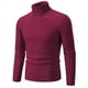 thumbnail image 5 of Suéter de otoño e invierno para hombre, suéter de cuello alto de color sólido, abrigo casual, suéter de hombre, suéter de talla grande, 5 of 5