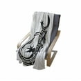 thumbnail image 4 of Iguana Soft Flannel Fleece Throw Blanket, Monochrome Composition of a Lizard with Swirls and Motifs Hawaii Animal, Cozy Plush for Indoor and Outdoor Use, 50" x 60", Black and White, by Ambesonne, 4 of 6