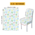 thumbnail image 6 of TSOVTHRID Colorful Easter Eggs Print Tablecloth with Stretch Dining Chair Slipcover Set Washable Chair Protector Cover Table Cloth for Banquet Party Home Easter Decor, 7 Pcs, 6 of 6