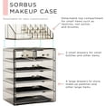 thumbnail image 2 of Sorbus Acrylic Cosmetic and Jewelry Storage Case Display - Spacious Design - Great for Bathroom, Dresser, Vanity and Countertop (4 Large, 2 Small Drawers, Black Jewel), 2 of 7