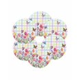 thumbnail image 7 of 15 Inch Round Placemats Set of 6, Tulips Spring Floral Non Slip Heat Insulation PP Table Mats, Flowers Butterfly Plaid Pastoral Washable Place Mats for Kitchen Dining Party Table Decor, 7 of 7