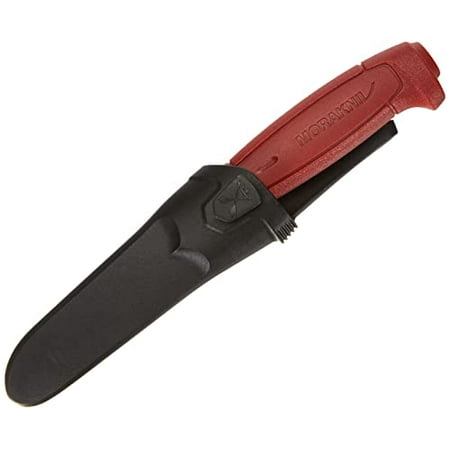 

Morakniv Craftline Basic 511 High Carbon Steel Fixed Blade Utility Knife and Combi-Sheath 3.6-Inch Blade Red (M-12147)