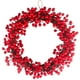 thumbnail image 1 of EeaseMX Corona navideña de bayas artificiales con cuentas rojas, adorno decorativo para Acción de Gracias, otoño, boda (35 cm), 1 of 7