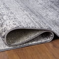 thumbnail image 3 of Florida Collection Distressed Modern Abstract Polypropylene Indoor Area Runner Rug (Grey, 2' x 7'), 3 of 4