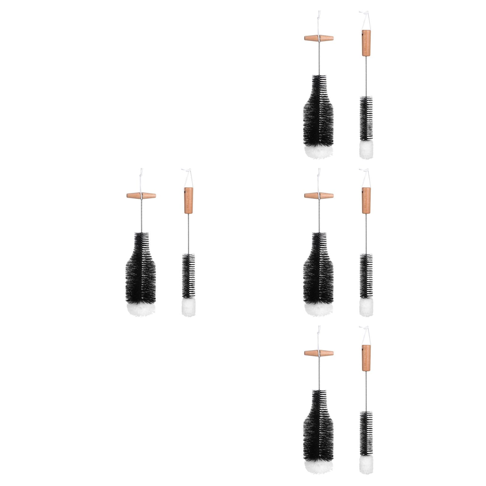 Raindrops 8 pcs Wood Stove Brushes Chimney Cleaning Brushes Wire Brush Fireplace Chimney Brush Pipe Cleaning Brushes with Wood Handle
