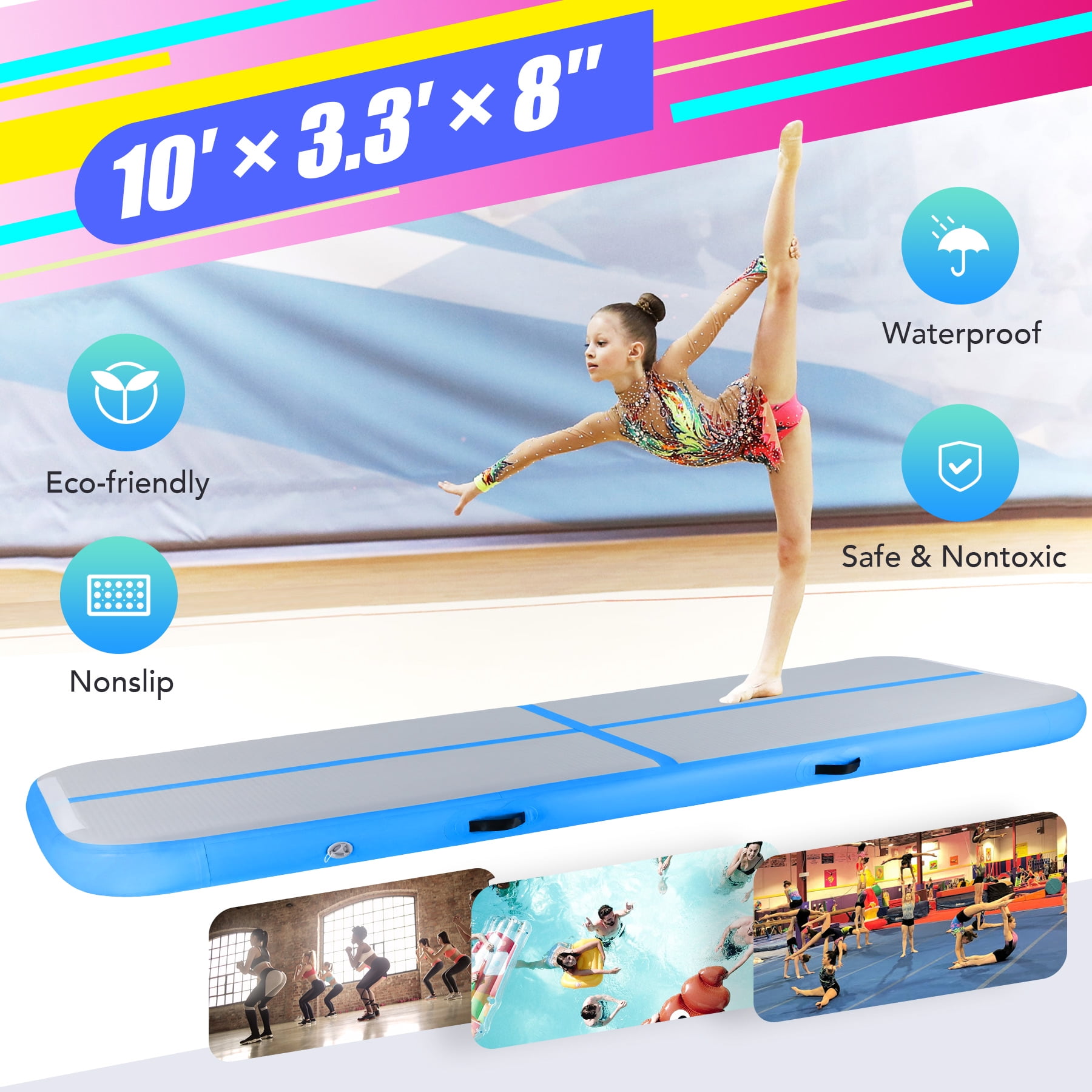 10 foot gymnastics mat