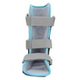 thumbnail image 3 of Foot Fracture Support Brace, Foot Drop Prevention 360° Protection Adjustable Hook  Fasteners Breathable Ankle Fracture Sprain Protector  For Daily Use Left, 3 of 8