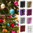 thumbnail image 3 of 24 piezas de bolas de Navidad de 3 cm, bolas para árbol de Navidad, decoración navideña, decoración para fiestas, color dorado, rosa, champán y rojo, regalo de Año Nuevo, 3 of 6
