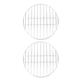 thumbnail image 1 of Miangastore 2Pcs Stainless Steel Household Practical Steak Barbecue Stand Outdoor Barbecue Racks, 1 of 8