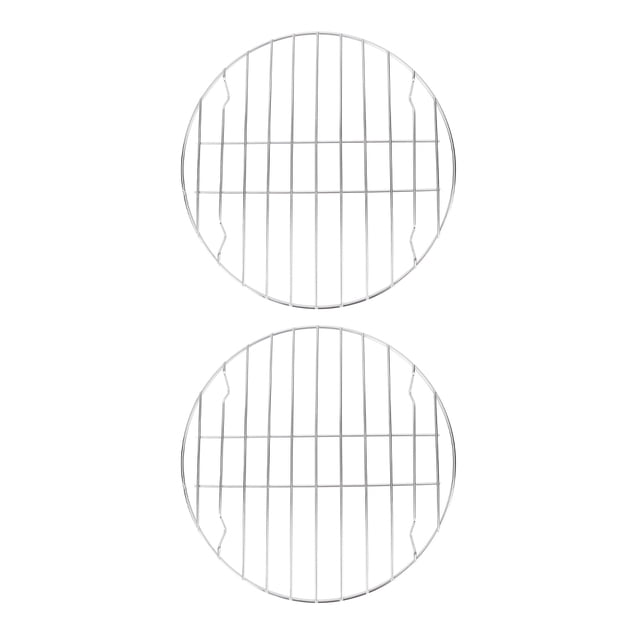 2Pcs Stainless Steel Household Practical Steak Barbecue Stand Outdoor Barbecue Racks