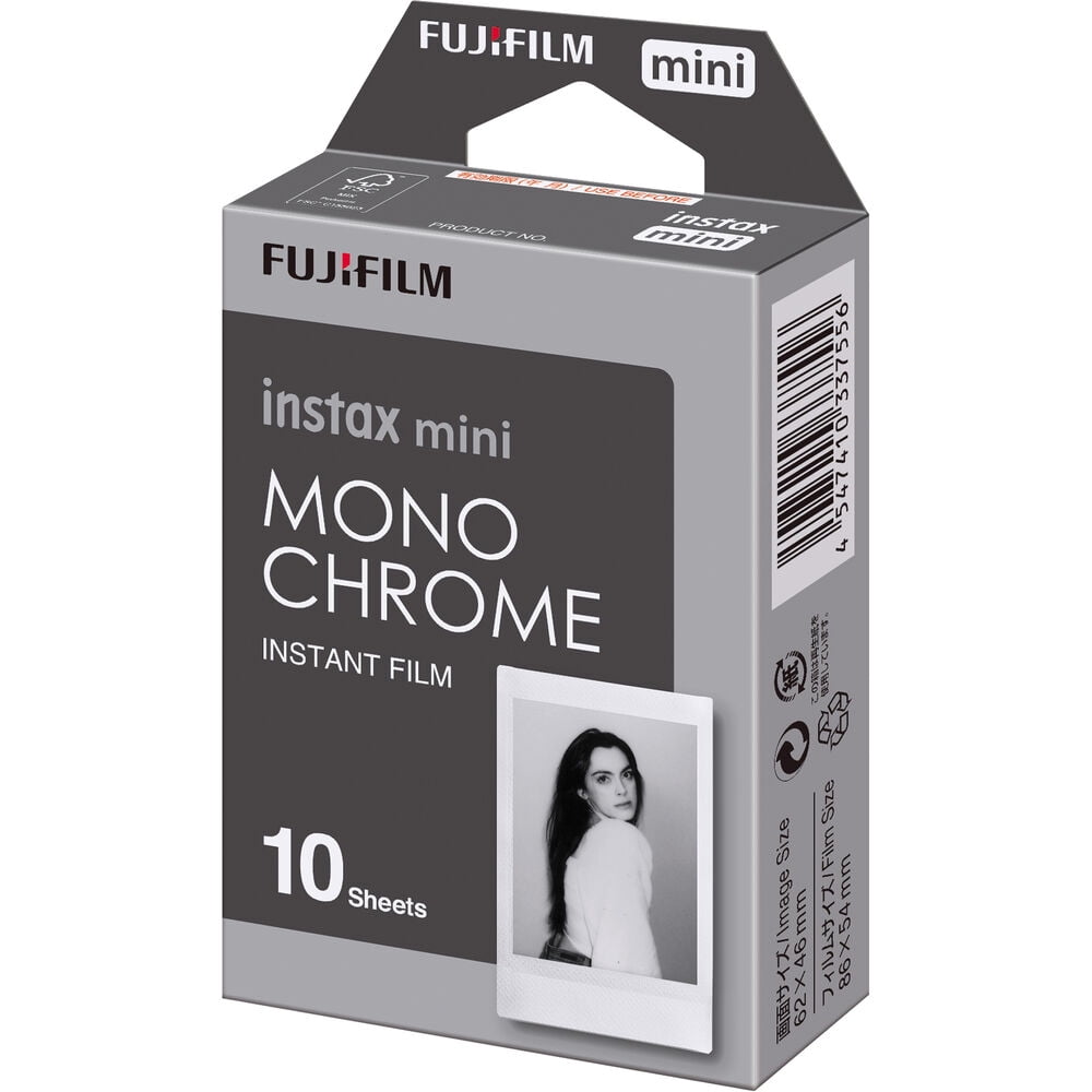 FUJIFILM INSTAX MINI Monochrome Instant Film (10 Exposures) +