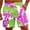 Purple, variant on Iyufng Mens Shorts with Pockets Men's Shorts Drawstring,Men's Special Print Beach Casual Trouser Shorts Pants