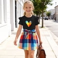 thumbnail image 5 of Cethrio Girls Summer Outfit Sets, Flutter Sleeve Fashion Printed 2 Piece Girls' Clothing Sets Black Size 2-3T, 5 of 7