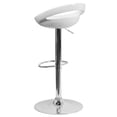 thumbnail image 5 of Home Square 24" to 33" Stylish Adjustable Bar Stool in White - Set of 3, 5 of 7