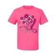 thumbnail image 2 of Wild Bobby Breast Cancer Awareness Flowers Breast Cancer Awareness Men Tee, Neon Pink, Large, 2 of 6