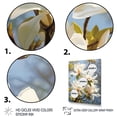 thumbnail image 3 of Designart "Magnolia Bliss White and Yellow Florals II" Floral Floater Framed Wall Art Living Room, 3 of 7