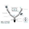 thumbnail image 5 of Mount-It! Dual Arm Monitor Stand | Fits 17"-27" Computer Screens | Adjustable Arms, 5 of 6