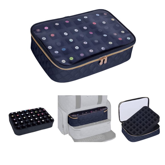 Bolsa organizadora de esmaltes de uñas UOZL con capacidad para 40 botellas de 15 ml