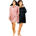 thumbnail image 1 of Set De 2 Camisones Para Dormir Mujer Pijama Aborregada Batas Dama Bluson Maxi Sudadera Polar, 1 of 5