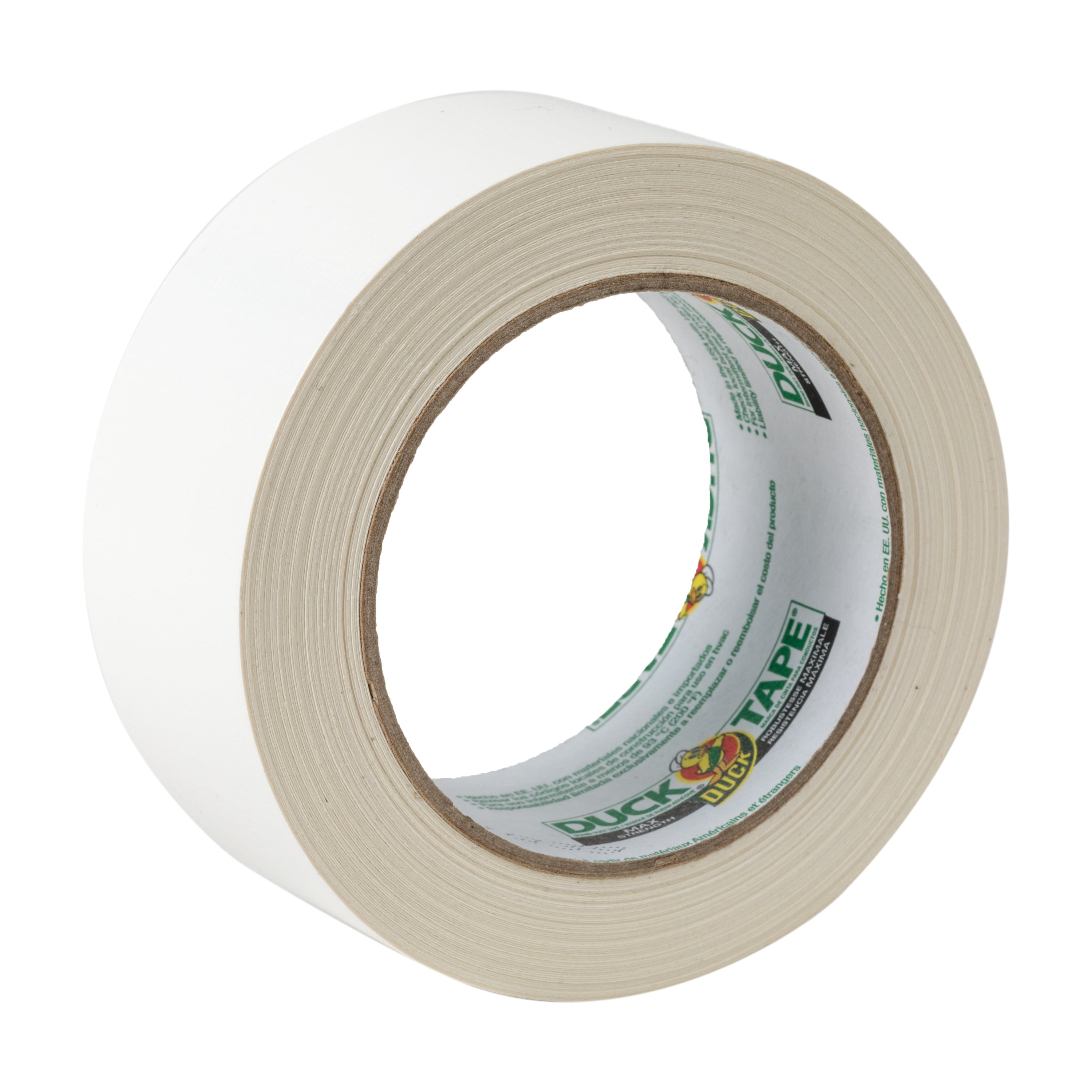 Duck Max Duct Tape, 1.88 x 20 yds, 3 Core, White