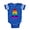 Royal Blue, variant on CafePress - Rainbow Letter A - Cute Infant Baby Football Bodysuit