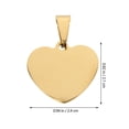 thumbnail image 4 of 10pcs encantos en forma de corazón DIY colgante colgante para la fabricación de joyería hecha a mano, 4 of 6
