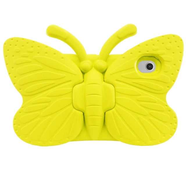 Kids EVA Butterfly Stand Case for 2023 TCL Tab 8 LE 9137W TCL Tab 8 WiFi 9132X Shockproof Kid Proof Cover for TCL 8 Inch Tablet Yellow TCL Tab 8 LE 2023