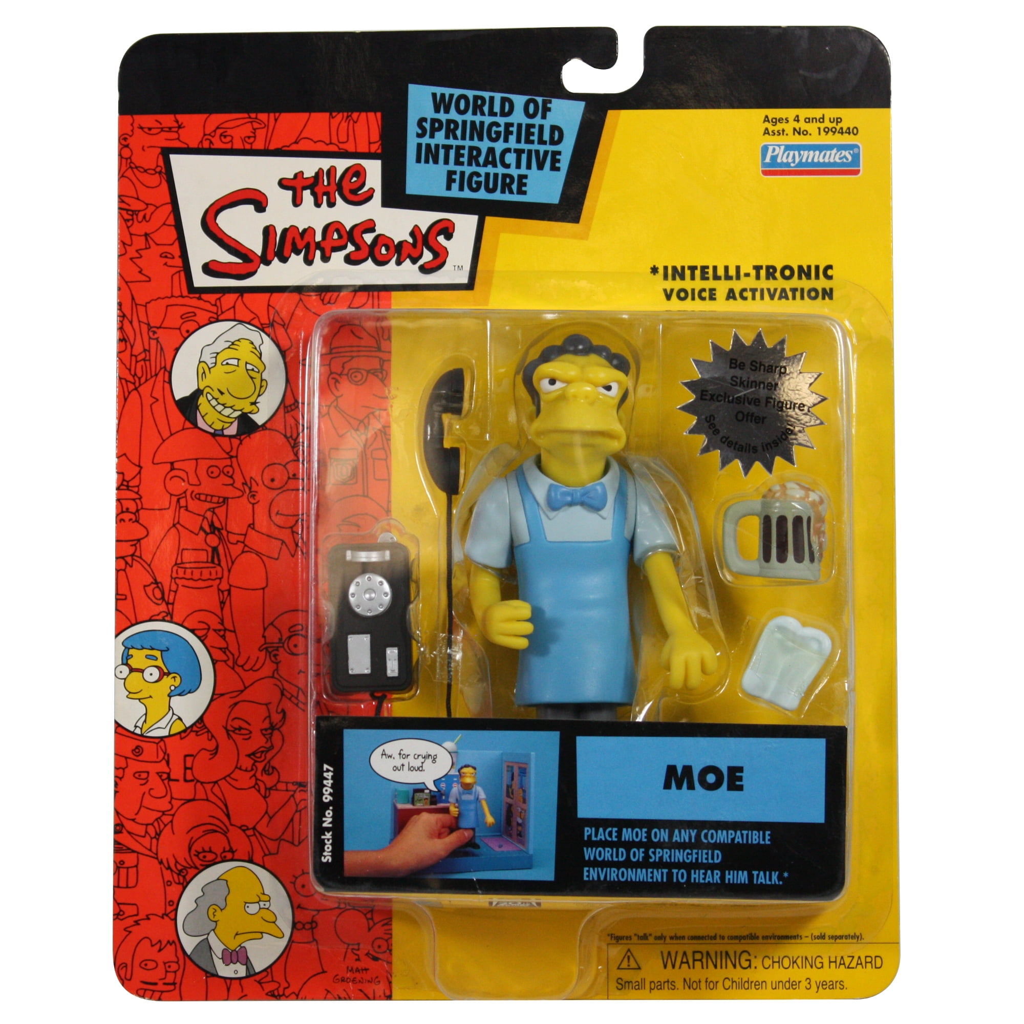 The Simpsons World Of Springfield Moe Action figure - Walmart.com - Walmart.com