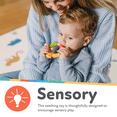 thumbnail image 4 of Nuby Sensory Silicone Pasta Ring Baby Teether Toy for 3+ Months, 4 of 11