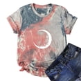 thumbnail image 2 of Camiseta de mujer, divertida y linda camiseta de manga corta, camiseta teñida con lazo, blusa, regalo para mujer Fridja  hjk5904, 2 of 7