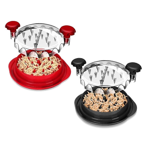 2Pcs Chicken Shredder Tool Meat Breast Shredding Separation Mincing Grinder Machine with Lid for Shredding Chicken Pork