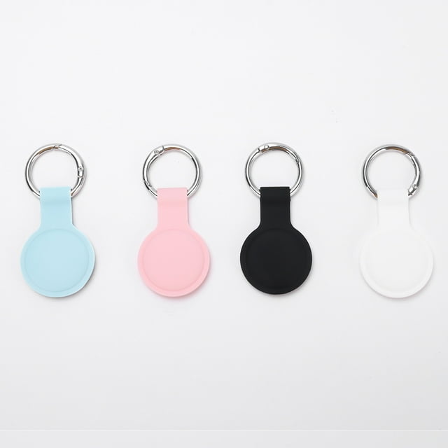 Stylish Silicone Keychain Cover for F18 - Anti-Slip, Durable, and Multi-Colored (Black, White, Pink, Blue) with Reinforced Metal Ring for Easy Portability