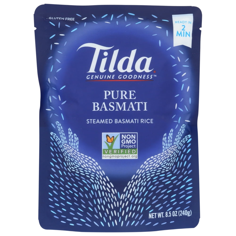 Tilda Steamed Basmati Rice Pure, 8.5 Oz