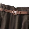 thumbnail image 5 of Sngxgn Mini Pencil Skirt for Women Above Knee Basic Basic Bodycon Skirt(Coffee,One Size), 5 of 5