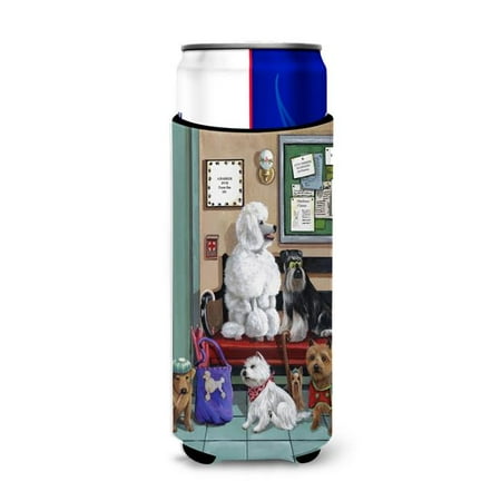 

Carolines Treasures PPP3196MUK 12 oz Dogs Vet Visit Ultra Hugger for Slim Cans