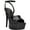 Black Patent, variant on GUESS Womens Beige 2" Platform Patent Ankle Strap Tabye Square Toe Stiletto Buckle Dress Heeled Sandal 11 M