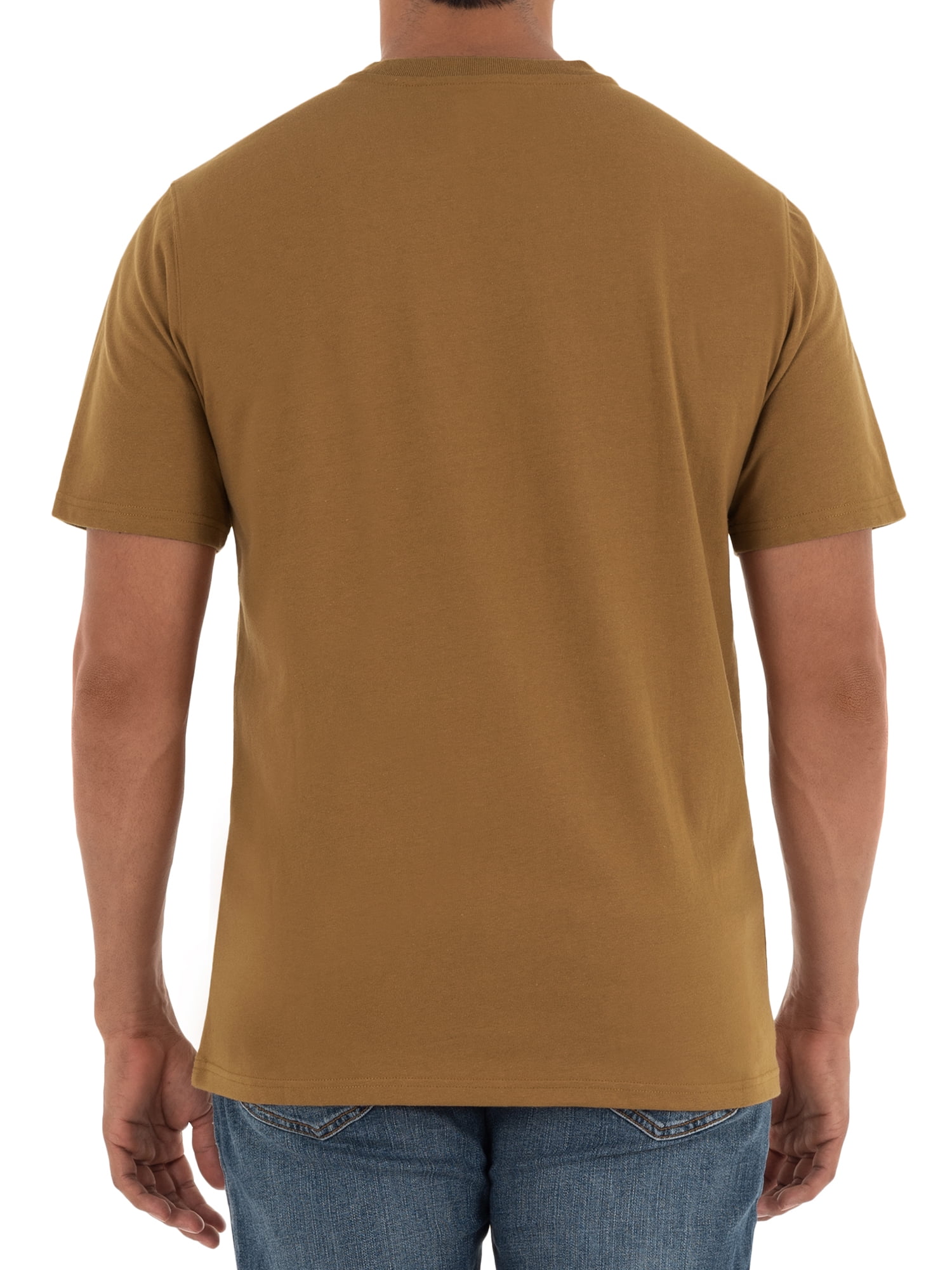wrangler workwear men's short sleeve pocket henley tee