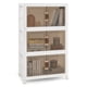 thumbnail image 1 of Costway Paquete De 3 Contenedores De Almacenamiento Con Tapas De 189 L, De Plástico Apilables Con Ruedas, Organizador De Armario Plegable Con Puertas Magnéticas De Apertura Frontal, Blanco, 1 of 4