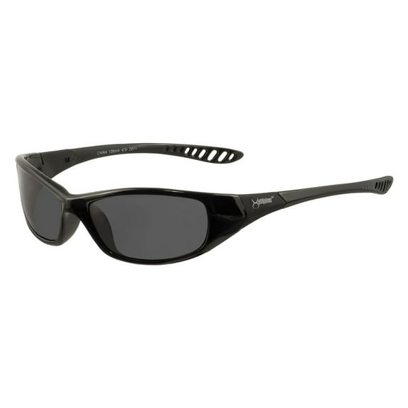 Ansell 25714 V40 Hellraiser Safety Glasses - Black Frame, Smoke Lens
