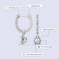 thumbnail image 2 of Diamond Dangle Earrings | 8 Ct IGI Certified Pear Shape Lab Grown Diamond | 18K White Gold | Anaisa Dangling Lab Diamond Dangle Earrings | FG-VS1-VS2 Quality | Friendly Diamonds, 2 of 6