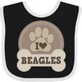 thumbnail image 3 of Inktastic Beagle Dog Lover Boys or Girls Baby Bib, 3 of 4