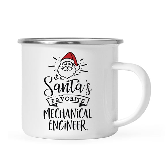 Koyal Wholesale Santa's Favorite Engineer Campfire Mug, Mechanical Engineer