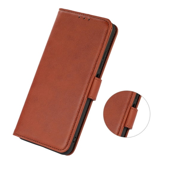 PU Leather Wallet Folio Flip Case for Samsung Galaxy A53 5G, TPU Shockproof Interior Case, Magnetic Clasps Kickstand Wallet Card Slots Holder Case for Samsung A53 5G,Brown