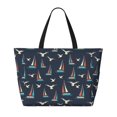 thumbnail image 2 of Xecao Sailboat And Seagull for versatile beach bag for women includes zipper pockets and waterproof material, ideal for vacations and adventures., 2 of 7