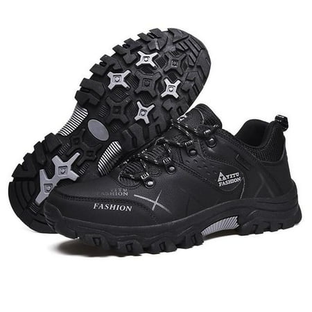 

Men Winter Snow Boots Waterproof Leather Sports Super Warm Men Boots Outdoor Men Hiking Boots Work Travel Shoes Size 39-47