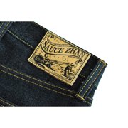 Saucezhan 316XX-18OZ Mens Jeans Straight Leg Regular Fit Mid Rise Sanforized Selvedge Denim 18 oz