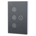 thumbnail image 4 of Interrupteur Tactile pour Ventilateur Intelligent, Lampe Ventilateur WiFi Intelligente Interrupteur Tactile Télécommande Interrupteur Ventilateur Haute Précision Fonctionnalité, 4 of 14